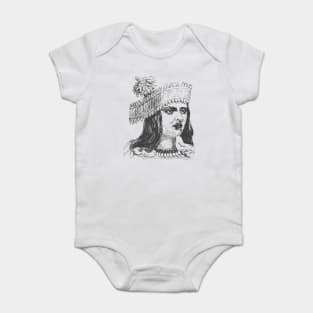 Face of an American Native Woman Baby Bodysuit